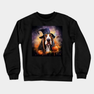 Halloween Basset hound Crewneck Sweatshirt